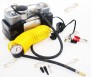 Portable 12v Mini Metal Air pump Compressor Tire Inflator w/ Hose & Bag + Gauge